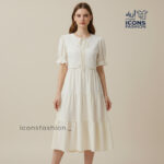 Tiered design–lace-front-overlay-Casual-wear