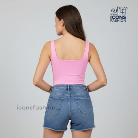 Crop top for women | Women sleeveless stretchable top | Ladies stylish solid summer top for women - Image 3