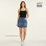 Black-women-ribbed-crop-top-with-spaghetti-straps-and-front-button-detail