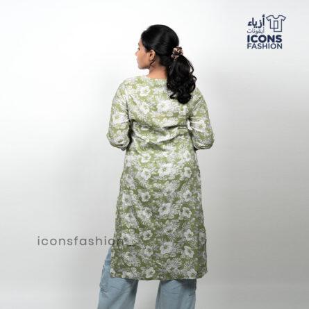 Women floral printed kurti | Ladies daily ethnic long kurti | Women straight kurti - Image 3