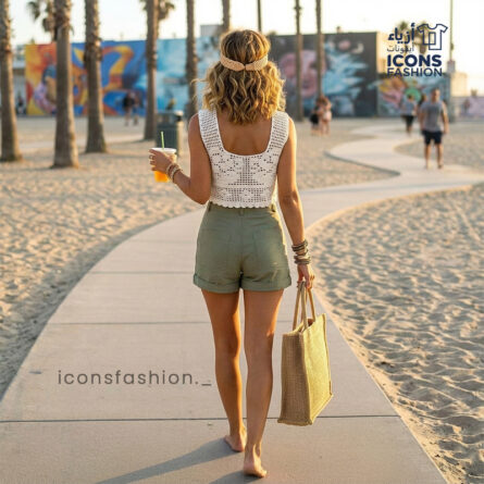 Crochet Crop Top for Women | Sleeveless Summer Beachwear Top - Image 3