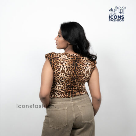 Women leopard printed top | Ladies stylish bodycon top | Trendy western women top - Image 3