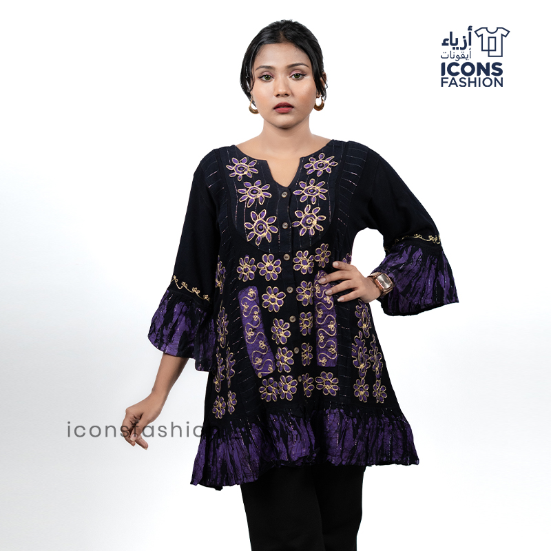 violet-embroidered-ethnic-dress-for-women-with-gold-detailing