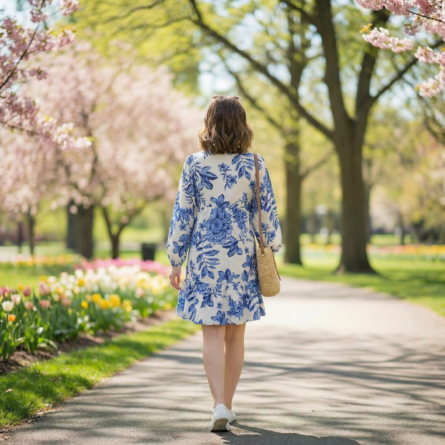 Women's floral printed mini dresses - Image 3