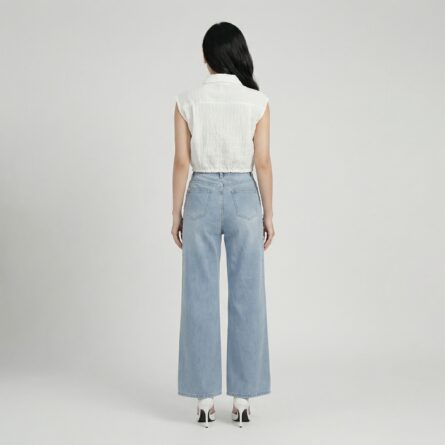 White-sleeveless-collared-crop-top-with-front-buttons-and-adjustable-drawstring-hem