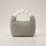 Silver-beaded-mini-handbag-with-white-pearl-top-handle-structured-evening-bag